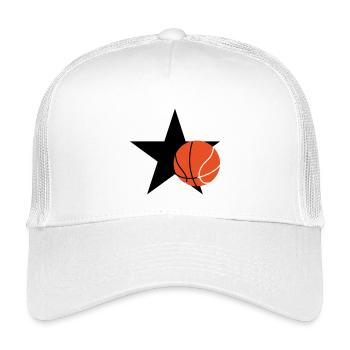 Pure basket – entraînement dribble tir victoire pe - Casquette trucker enfant - blanc - Devant