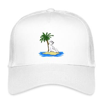 Heißer Eisbär - Kinder Trucker-Cap - Weiß - Vorne