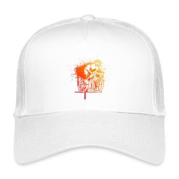 Einfach Roadbike zeitloses Design - Kinder Trucker-Cap - Weiß - Vorne