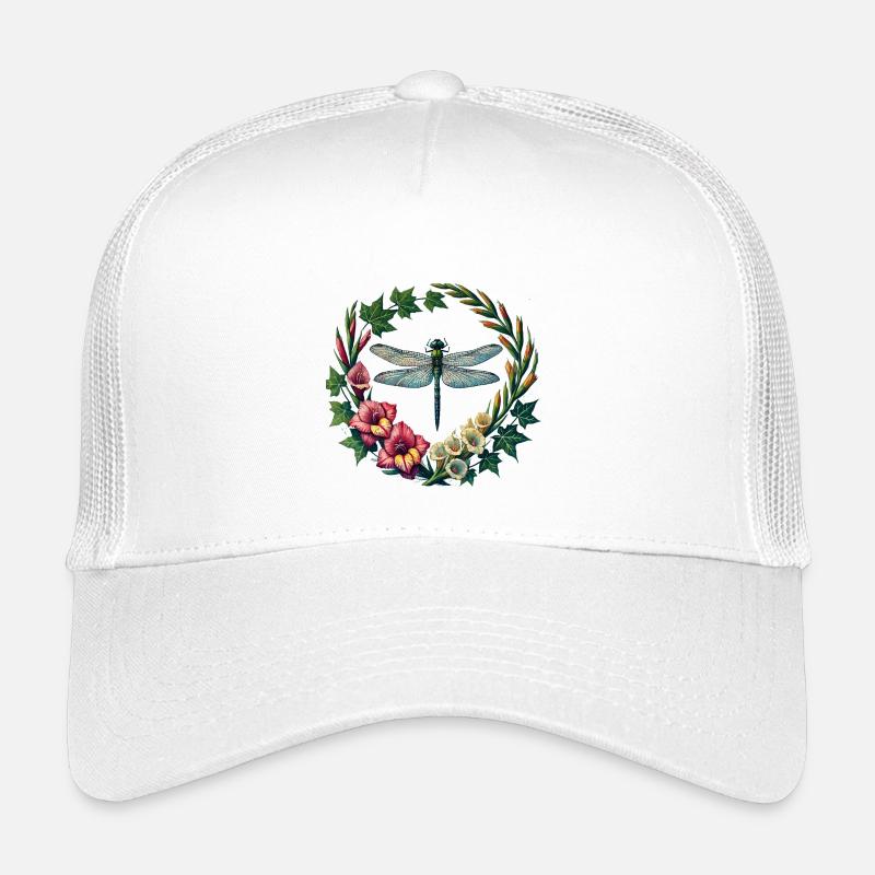 Couronne florale de libellules Casquette trucker enfant