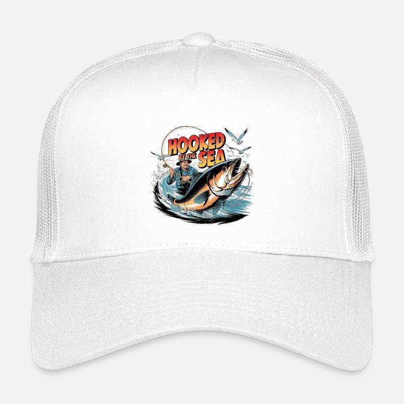 Pris par la mer Pêche Vintage Casquette trucker enfant