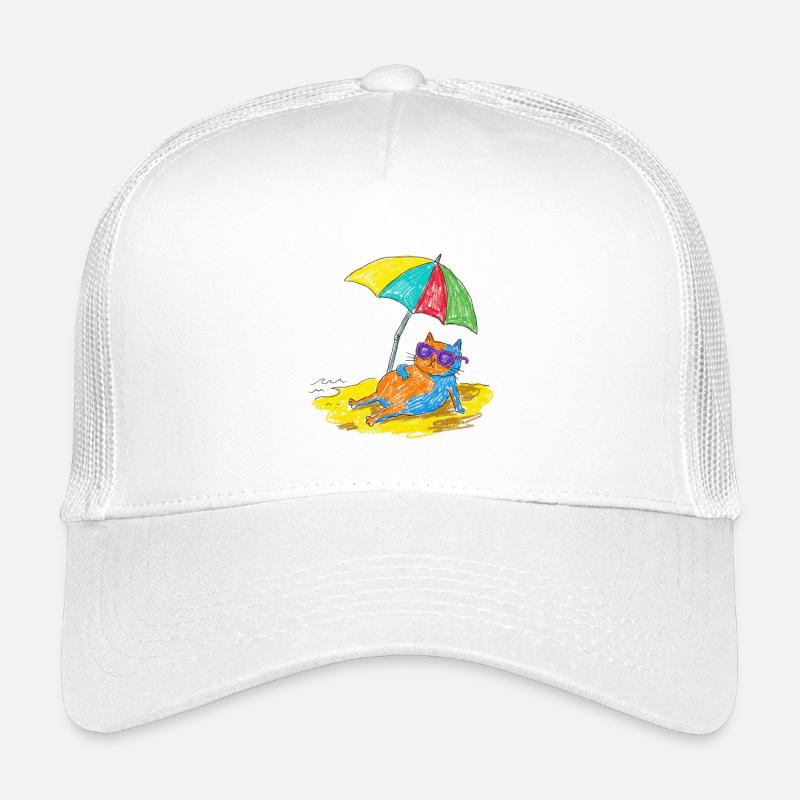 Katzen am Strand  Kinder Trucker-Cap