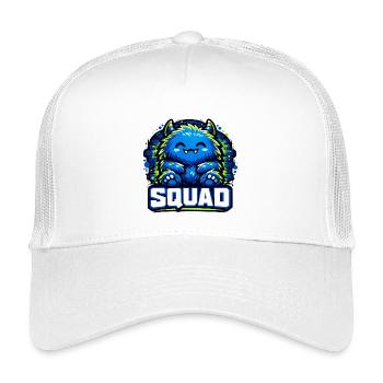 Blue Monster Squad Logo - Kids’ Trucker Cap - white - Front