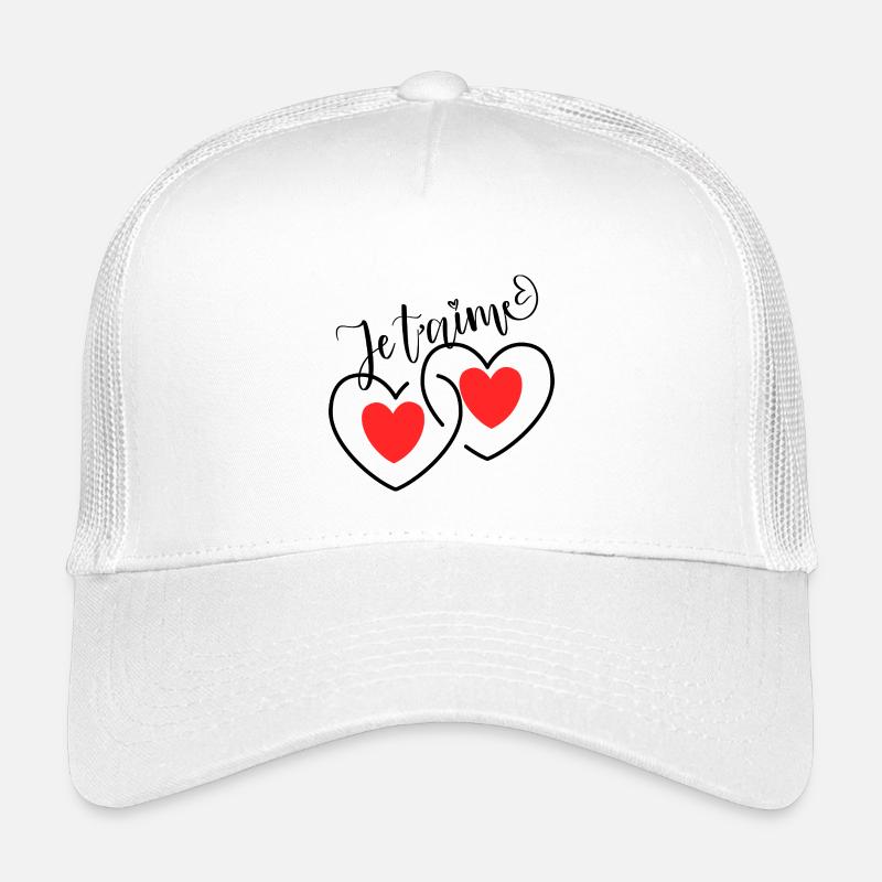 I Love You Intertwined Hearts Kids’ Trucker Cap