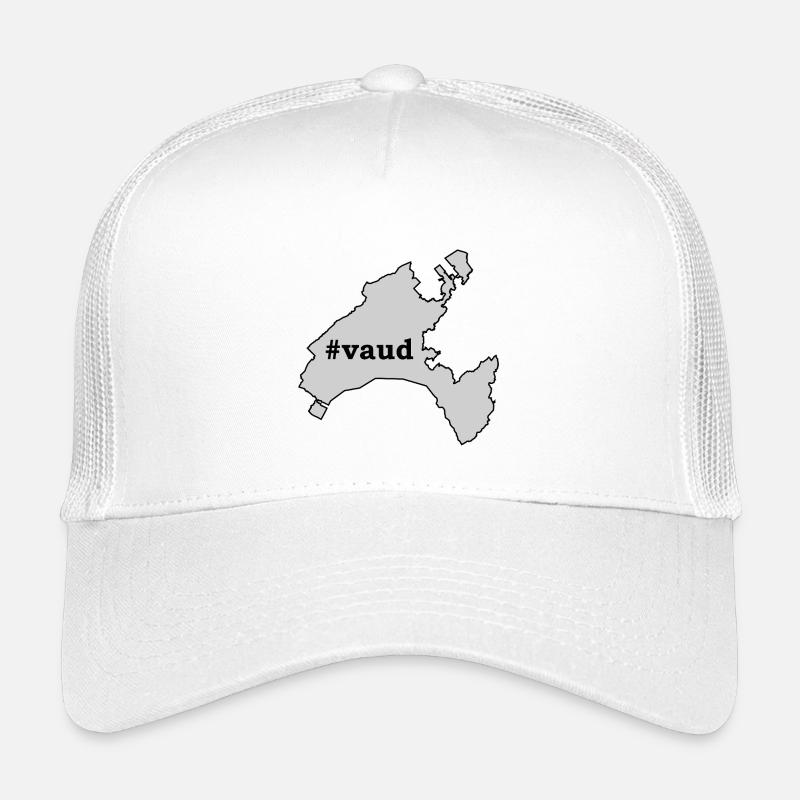 VD Vaud / Waadt - Kinder Trucker-Cap - Weiß