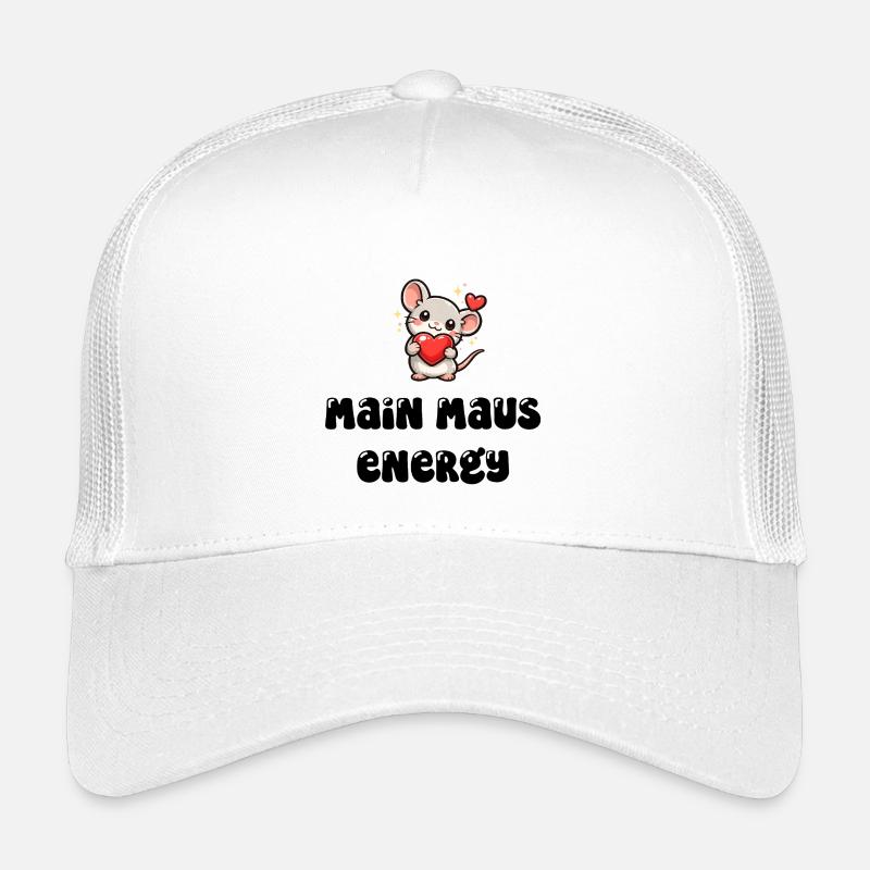 Main Maus Energy - Kinder Trucker-Cap - Weiß