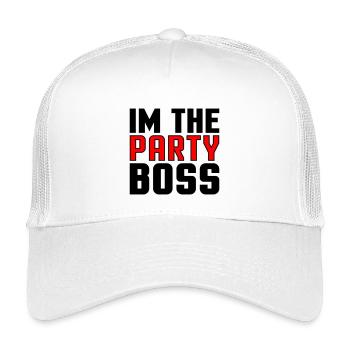 Je suis le chef de la fête - Casquette trucker enfant - blanc - Devant