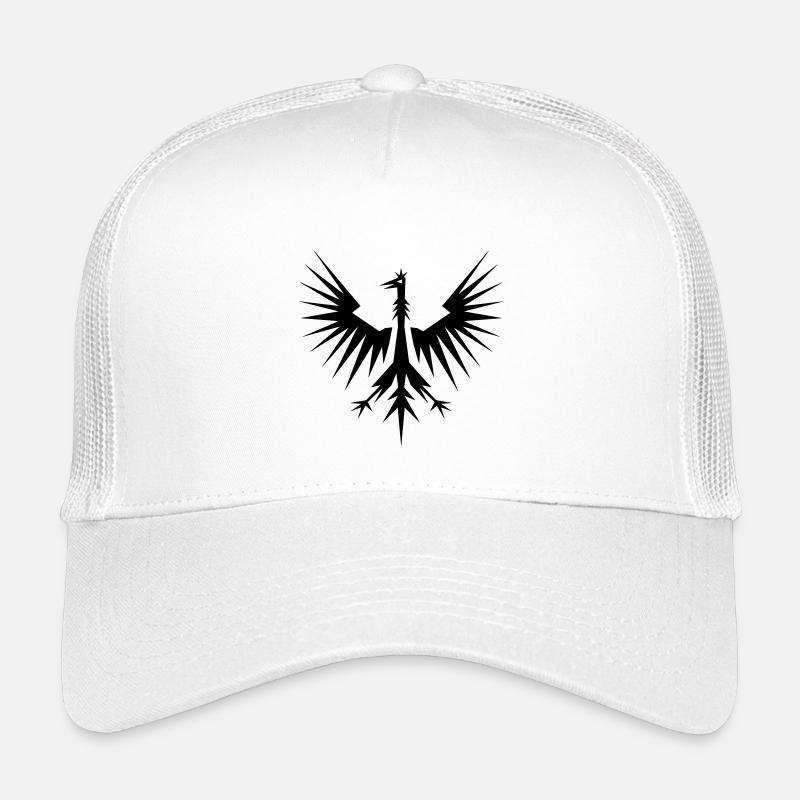 Adler Vogel Wappen - Kinder Trucker-Cap - Weiß