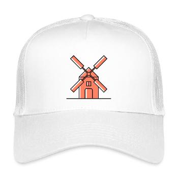 Windmühle Icon - Kinder Trucker-Cap - Weiß - Vorne