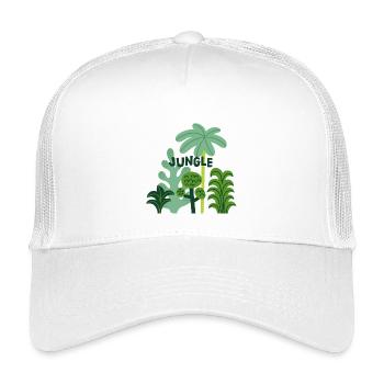 Jungle Tropical Nature Plants Summer Design - Kinder Trucker-Cap - Weiß - Vorne