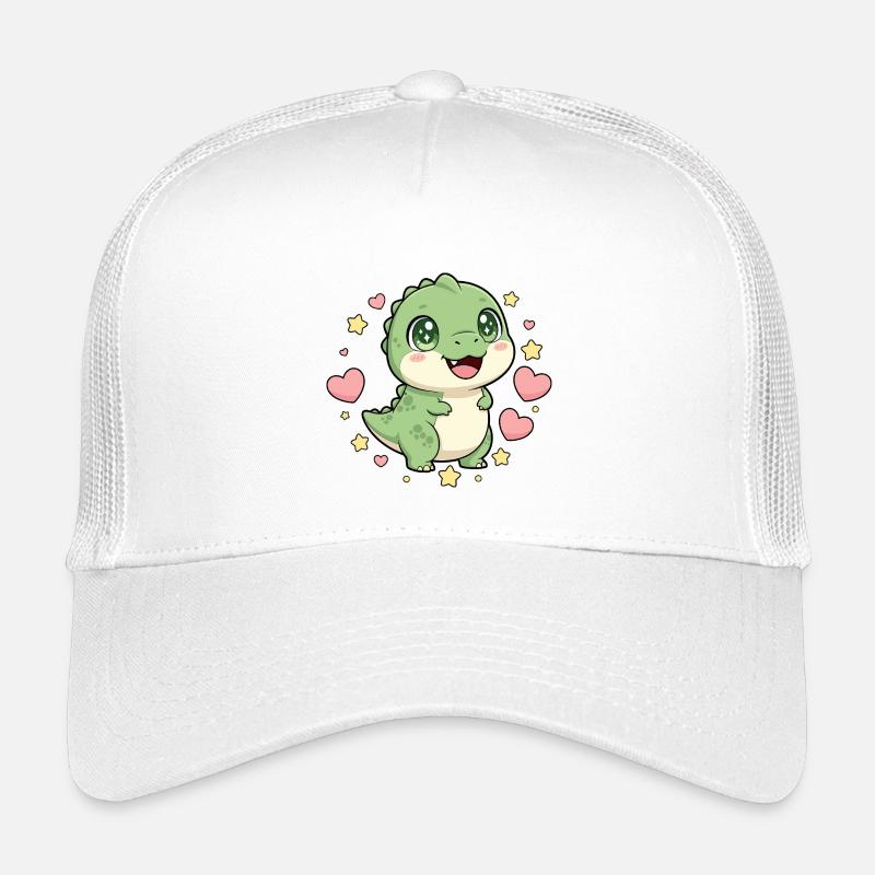 Kleiner Dino mit Sternenherz Kinder Trucker-Cap