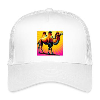 chameau - Casquette trucker enfant - blanc - Devant