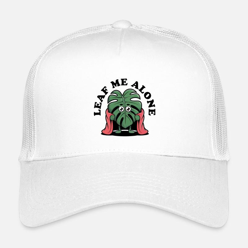 Leave Me Alone Monstera Hero, Leaf with Cape Kids’ Trucker Cap