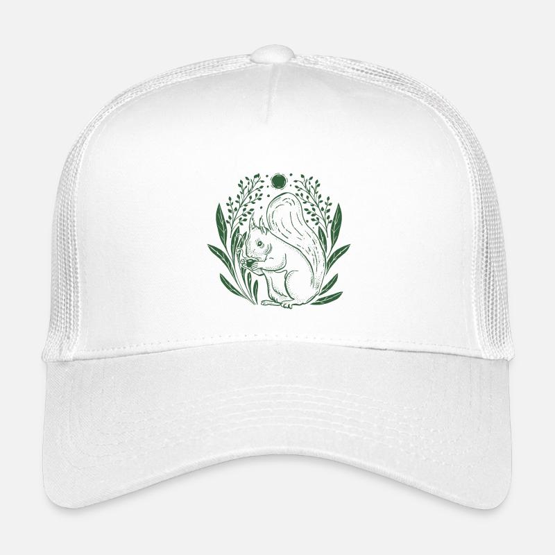 Eichhörnchen im Blattkranz Kinder Trucker-Cap