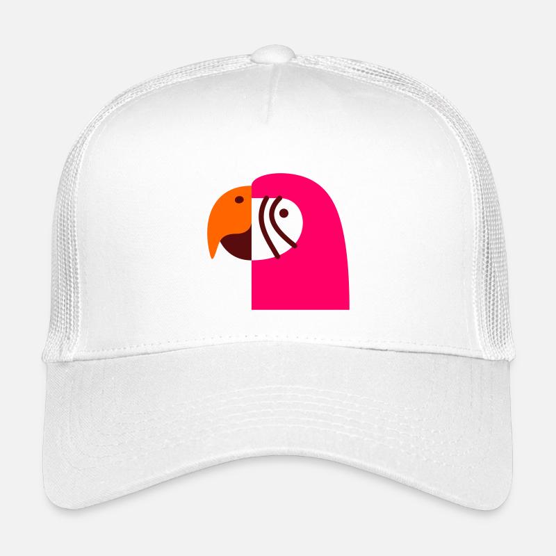 Papagei - Kinder Trucker-Cap - Weiß