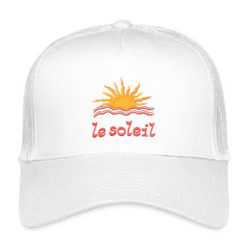 Sonnenaufgang am Meer Le Soleil - Kinder Trucker-Cap - Weiß - Vorne