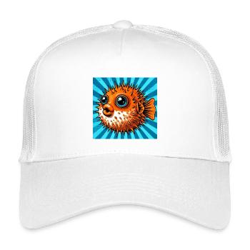 Kugelfisch - Kinder Trucker-Cap - Weiß - Vorne