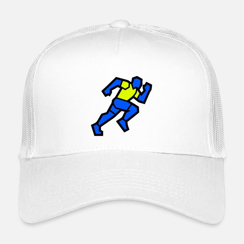 Schneller Polygon Läufer Marathon Team Kinder Trucker-Cap