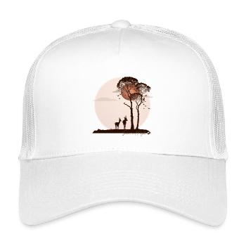 Afrikanische Savanne in der Nacht - Kinder Trucker-Cap - Weiß - Vorne