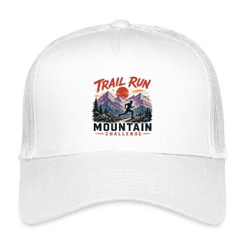 Trail Run - Mountain Challenge - Kids’ Trucker Cap - white - Front