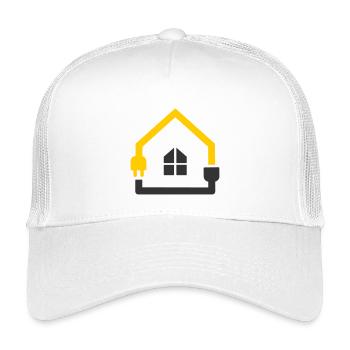 Maison intelligente prise pour électricien - Casquette trucker enfant - blanc - Devant