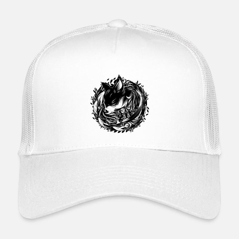 Fuchs im Fuchsbau - Kinder Trucker-Cap - Weiß