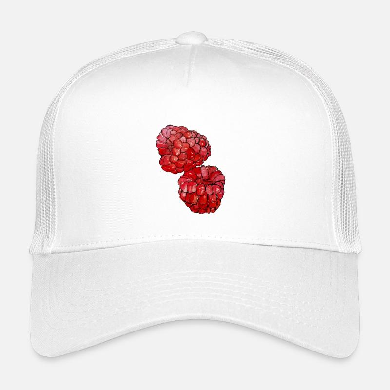Himbeeren  - Kinder Trucker-Cap - Weiß
