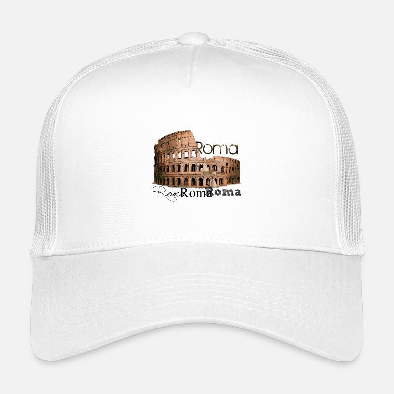 Roma - Kids’ Trucker Cap - white