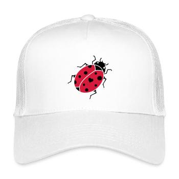 Marienkäfer - Kinder Trucker-Cap - Weiß - Vorne