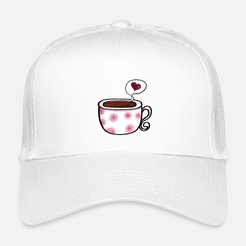 Kaffee Love I Kaffeetasse Comic I Geschenk Kinder Trucker-Cap