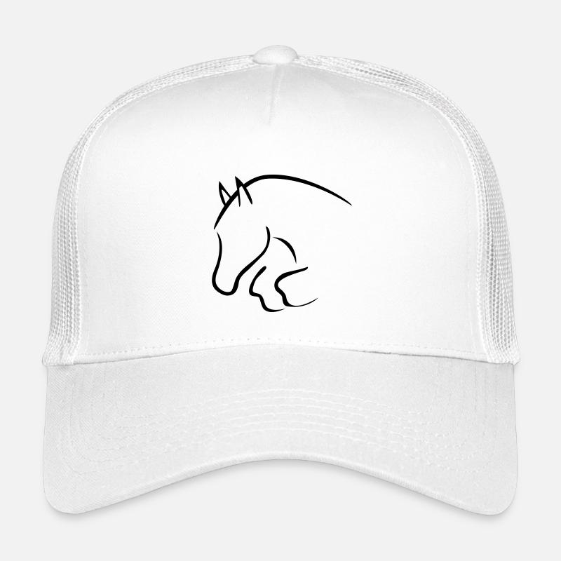 Springpferd - Kinder Trucker-Cap - Weiß