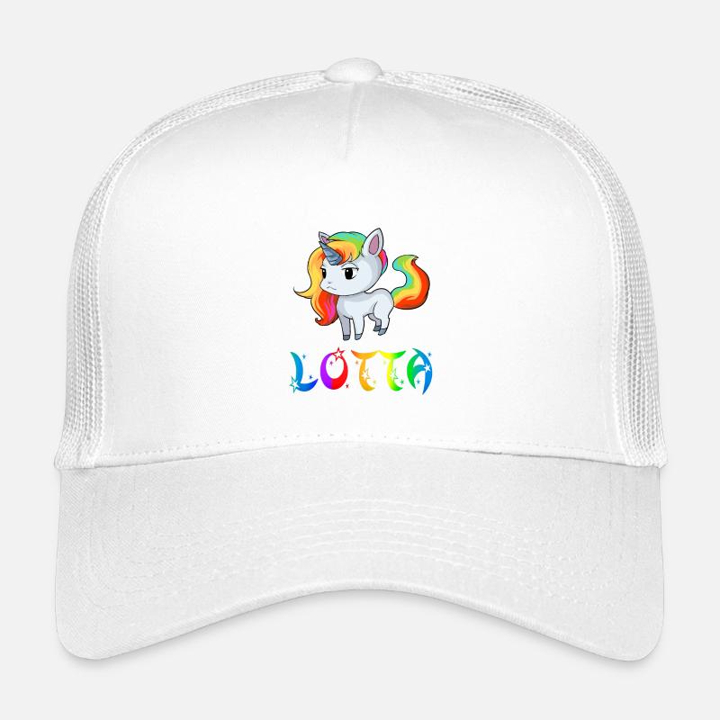 Lotta Einhorn - Kinder Trucker-Cap - Weiß