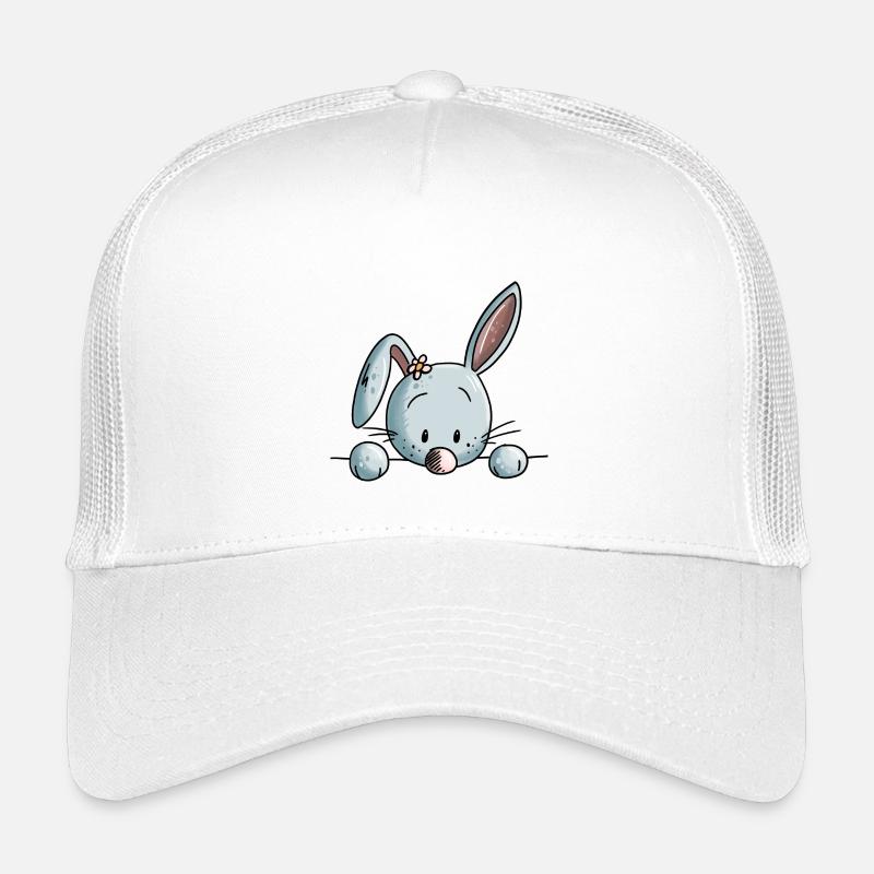 Süßes kleines Kaninchen - Hase - Bunny - Comic - Kinder Trucker-Cap - Weiß