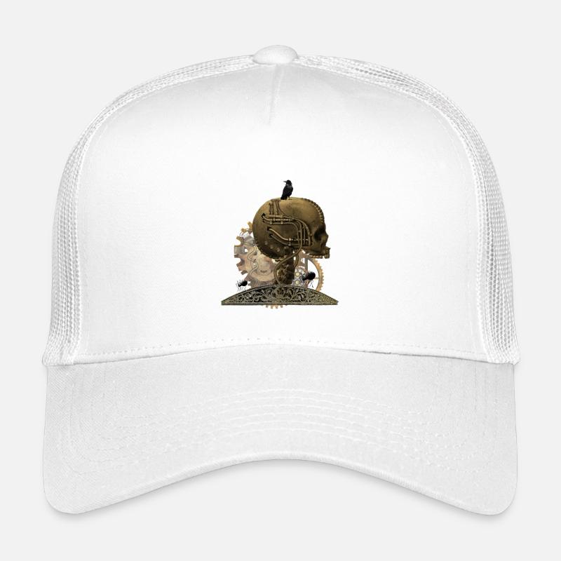 Super schrecklichen technischen Schädel Kinder Trucker-Cap