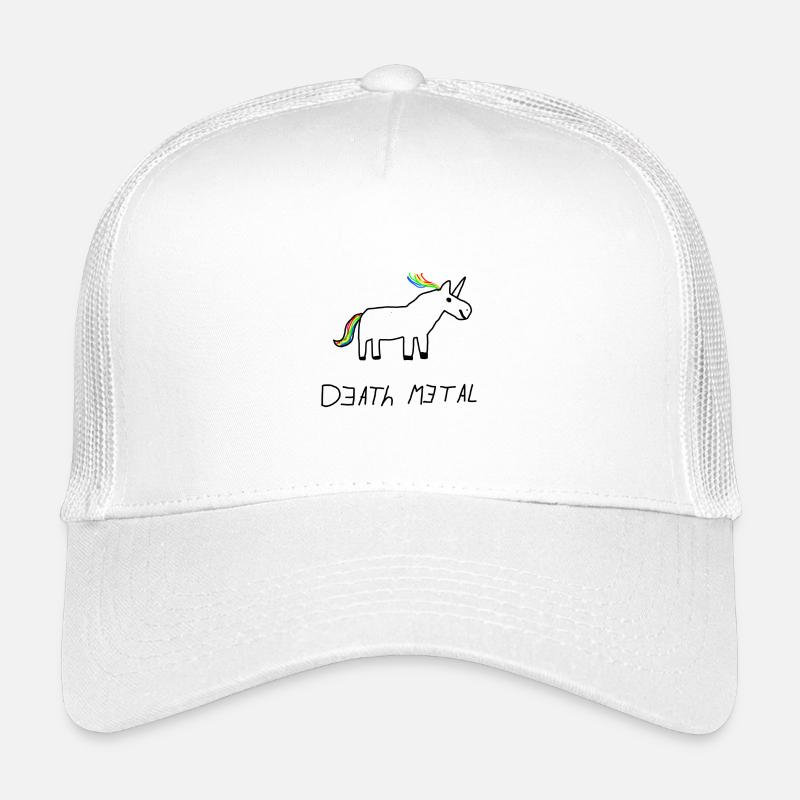 Death metal unicorn Kids’ Trucker Cap