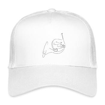 Horn - Kinder Trucker-Cap - Weiß - Vorne