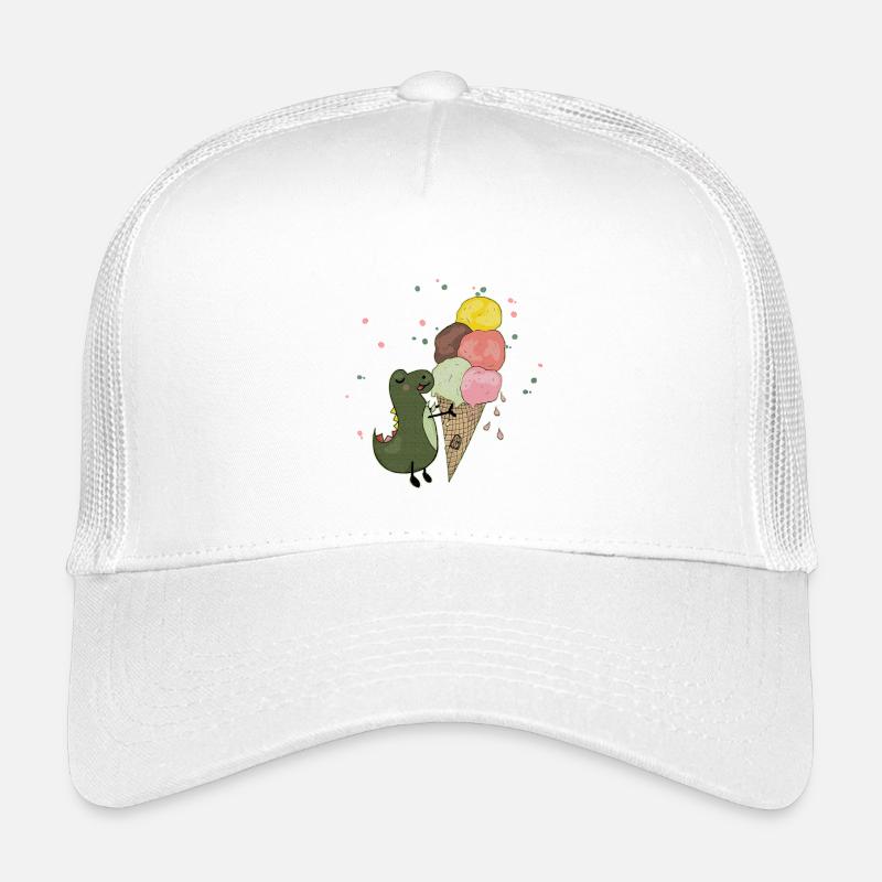 Dino mit Eis Kinder Trucker-Cap