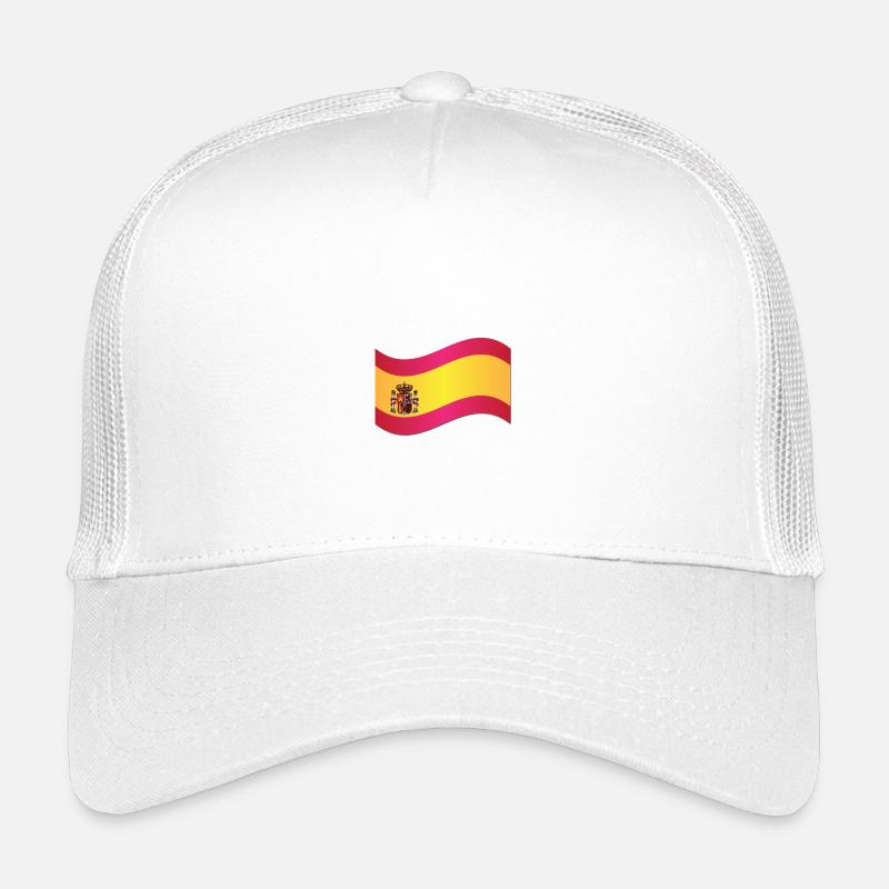 Drapeau espagnol - Casquette trucker enfant - blanc