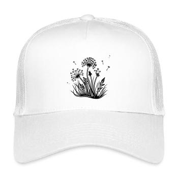 Meadow, dandelion, summer and spring. - Kids’ Trucker Cap - white - Front