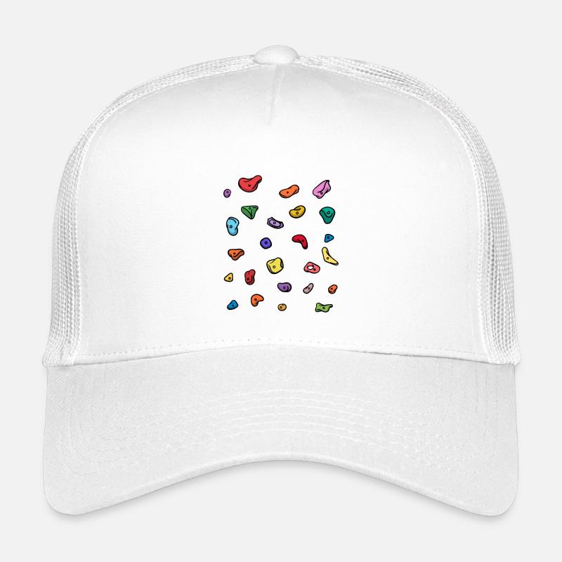 Boulder Bouldern Klettern Bergsteigen Bergsport - Kinder Trucker-Cap - Weiß