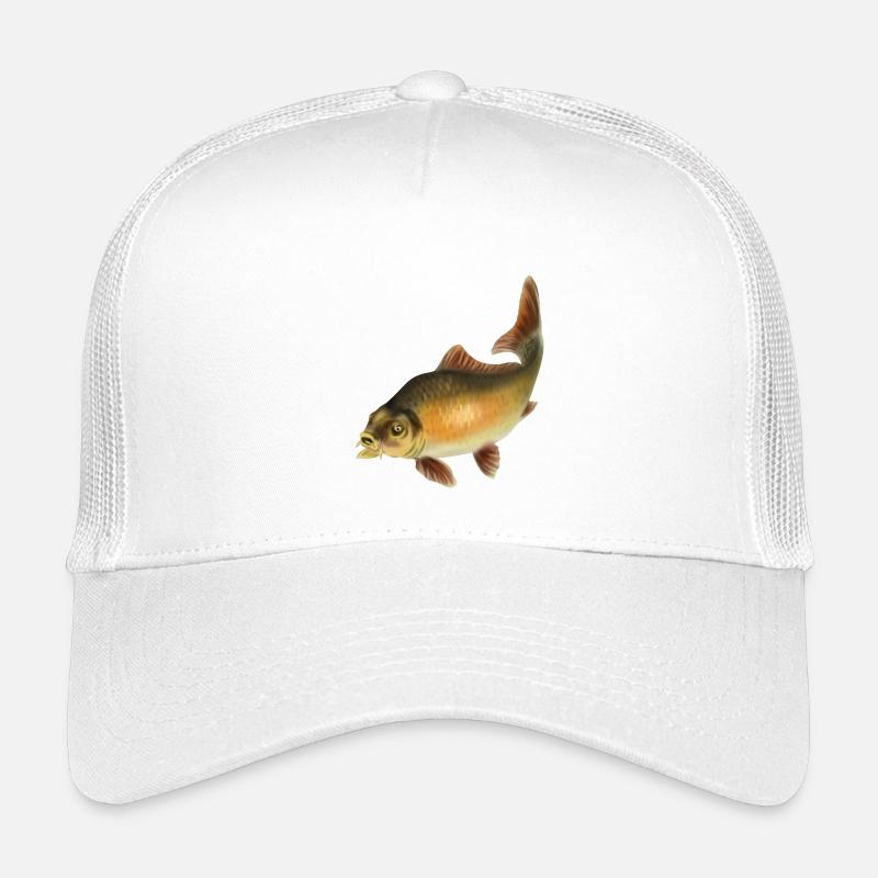 Karpfen - Kinder Trucker-Cap - Weiß