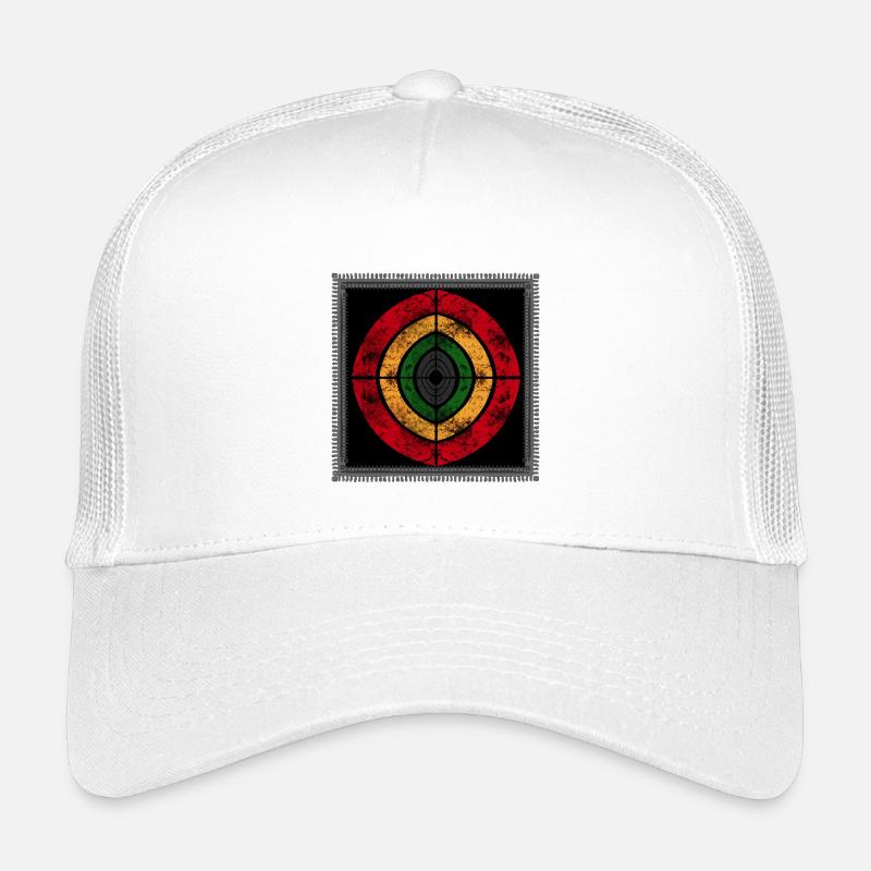Abstract reggae design in retro colors Kids’ Trucker Cap