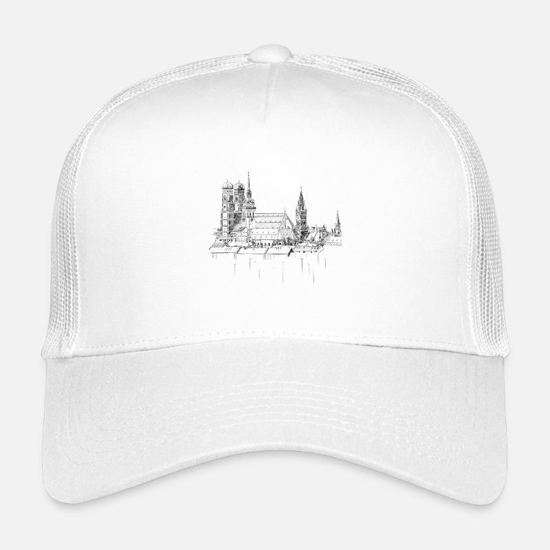 München - Kinder Trucker-Cap - Weiß