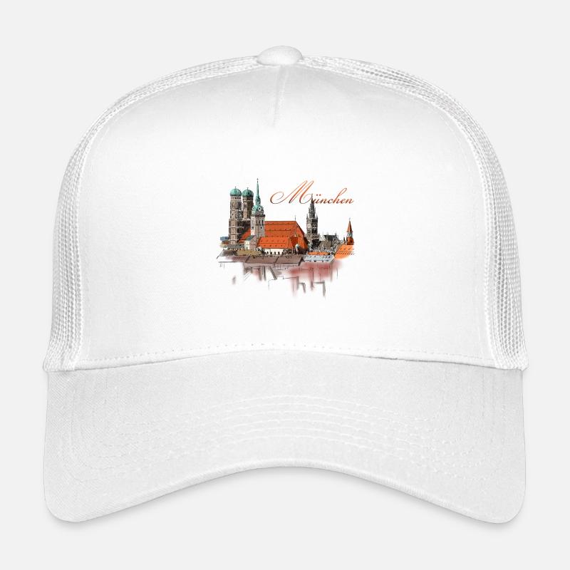 München - Kinder Trucker-Cap - Weiß