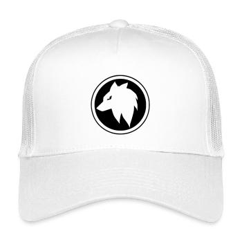Mangawolf im Kreis - Kinder Trucker-Cap - Weiß - Vorne