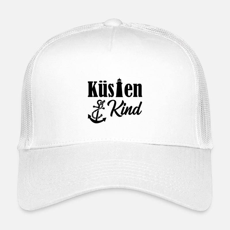 Küstenkind Anker Leuchtturm Meer Maritim Geschenk Kinder Trucker-Cap