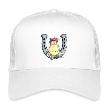 Lucky Horse - Kids’ Trucker Cap - white - Front