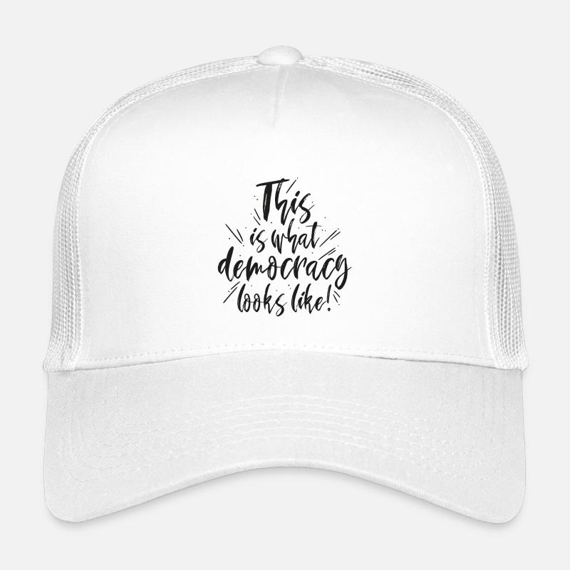 Democracy - Kinder Trucker-Cap - Weiß