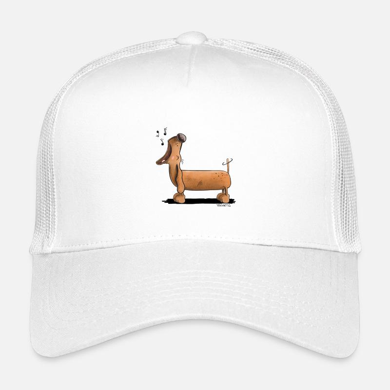 Jaulender Dackel - Dachshund - Comic Kinder Trucker-Cap
