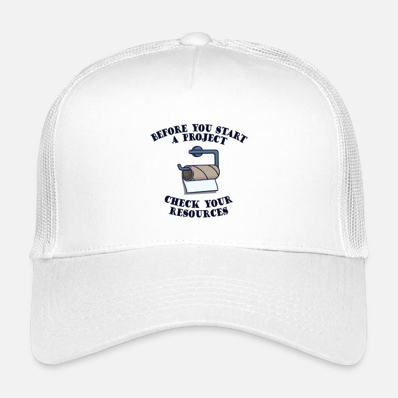 Projekt Projektmanager Planung Lustig Sprüche Fun - Kinder Trucker-Cap - Weiß